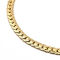 Placage ionique (ip) 304 bracelet chaîne à maillons cubains en acier inoxydable pour femme