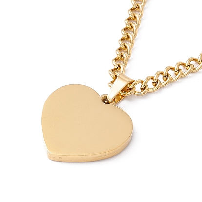 Collier pendentif en acrylique motif coeur avec treillis, placage ionique (ip) 304 bijoux en acier inoxydable pour femmes