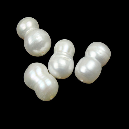 Perles de keshi baroques naturelles, eau douce perles de nacre, gourde