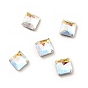 K 9 cabujones de diamantes de imitación de cristal, espalda y espalda planas, facetados, plaza