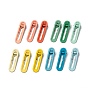 Spray Painted Alloy Alligator Hair Clips Set, Matte Style, Oval