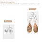 Cardboard Jewelry Display Cards, for Hanging Earring & Necklace Display, Rectangle