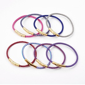 Braided Steel Wire Bracelet Making, with Stainless Steel Finding