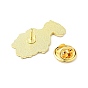 Mushroom Girl Enamel Pin, Gold Plated Alloy Cute Badge for Backpack Clothes