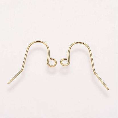 Ювелирная фурнитура, Железные крючки для сережек, провод уха, с горизонтальной петлей, 12x17 мм, без никеля 