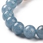 4Pcs Natural Larvikite & Quartz(Dyed) & Lava Rock & Lapis Lazuli(Dyed) and Wood Beads Stretch Bracelets Set, Brass Micro Pave Cubic Zirconia Jewelry for Women Men