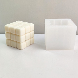 Magic Cube Candle Food Grade Silicone Molds, for Scented Candle Making