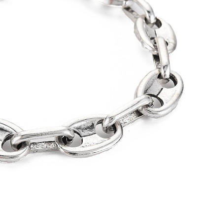 Alloy Coffee Bean Chain Bracelet for Men Women