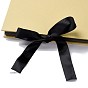 Cardboard DIY Scrapbooking Photo Album Memory Book, Kraft paper/Black Paper Handmade Pasted Photo Album, with Ribbon