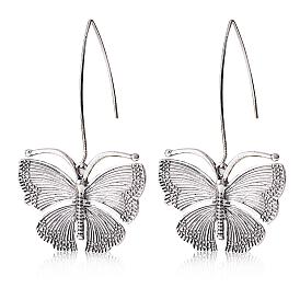 Butterfly Alloy Dangle Earrings for Women