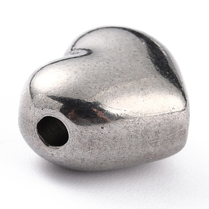 304 Stainless Steel Beads, Heart