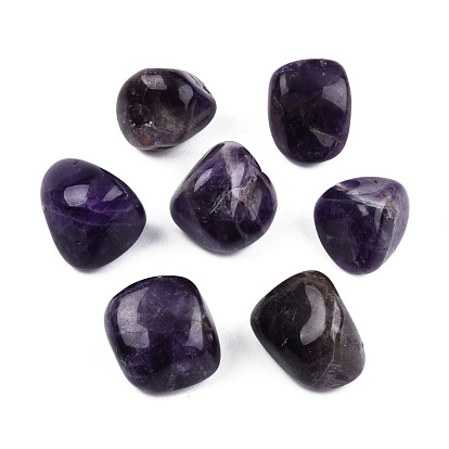 Natural Amethyst Beads, Healing Stones, for Energy Balancing Meditation Therapy, Tumbled Stone, Vase Filler Gems, No Hole/Undrilled, Nuggets