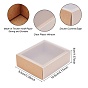 Kraft Paper Jewelry Boxes, with PVC