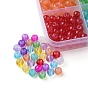 750Pcs 15 Colors Baking Painted Glass Beads Strands, Imitation Opalite, Round