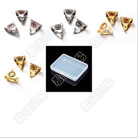 Unicraftale 12Pcs 4 Style 304 Stainless Steel Snap on Bails, with Enamel, Triangle