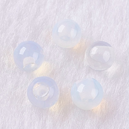 Perlas de Opalite, medio-perforado, rondo
