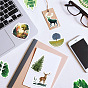 50Pcs 50 Styles Forest Theme PVC Plastic Cartoon Stickers Sets, Waterproof Adhesive Decals for DIY Scrapbooking, Photo Album Decoration, Cartoon Animal