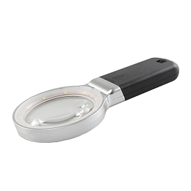 Circle Light Source LED Magnifying Glass Handheld/Desk Lamp, Foldable Magnifying Light & Stand, 3X & 4.5X Double Lens