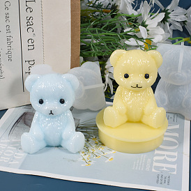 DIY Bear Display Decoration Silicone Molds, Resin Casting Molds, for UV Resin, Epoxy Resin Craft Making