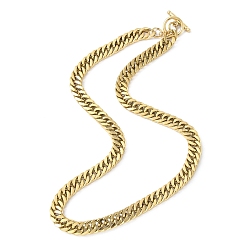 Chapado en Oro Real de 14K Chapado en iones (ip) 304 collar de cadena de acero inoxidable para hombres y mujeres, real 14 k chapado en oro, 18.03 pulgada (45.8 cm)