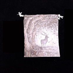 Tree of Life Сумка для хранения карт таро, сумки на шнурке из ткани, для колдовства принадлежности для викканского алтаря, прямоугольные, древо жизни, 160~165x135 мм