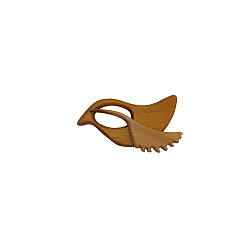 Pájaro Broches de madera con estampado de animales, alfileres de suéter chal, alfileres de bufanda, broche de regalo para mujer, pájaro, 3~13 mm