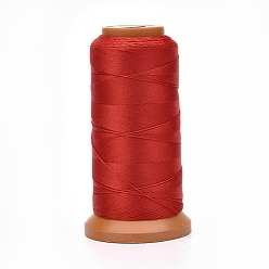 Roja Hilos de poliéster, para la fabricación de la joyería, rojo, 1 mm, aproximadamente 284.33 yardas (260 m) / rollo