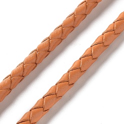 Перу Плетеный кожаный шнур, Перу, 3 мм, 50 ярдов / пачка
