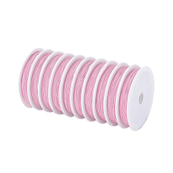 Pink Alambre de cola de tigre, alambre de acero inoxidable recubierto de nailon, rosa, 0.38 mm, aproximadamente 164.04 pies (50 m) / rollo