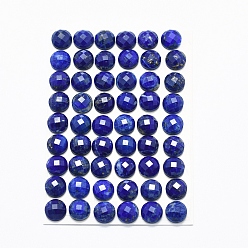Lapis Lazuli Natural Lapis Lazuli Cabochons, Faceted, Half Round, 8x3.5~4mm