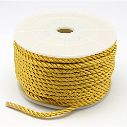 Gold Polyester Cord, Twisted Cord, Gold, 3mm, 20yards/roll