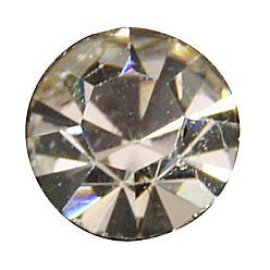 Кристалл Латунные бусины разделители для поставки стразов, класс AAA, прямой фланец, без никеля , серебряный цвет гальваническим, рондель, кристалл, 5x2.5 мм, отверстие : 1 мм