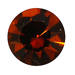 Коричневый Латунные бусины со стразами , с железным одноядерным, класс А, без никеля , серебрянный металл, круглые, кофе, 10 мм диаметром, отверстие : 1 мм