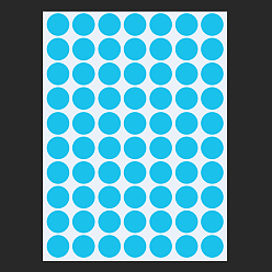Темно-Голубой Клейкая бумажная лента, круглые наклейки, для изготовления карт, скрапбукинга, дневник, планировщик, конверт и блокноты, круглые, глубокое синее небо, 1.3 см, о 117 шт / лист
