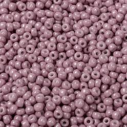 (RR599) Opaque Antique Rose Luster MIYUKI Round Rocailles Beads, Japanese Seed Beads, (RR599) Opaque Antique Rose Luster, 8/0, 3mm, Hole: 1mm, about 19000~20500pcs/pound