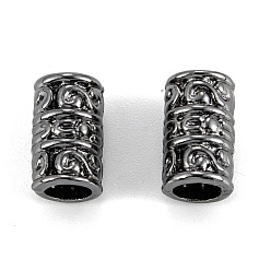 Gunmetal Alloy Beads, Long-Lasting Plated, Cadmium Free & Nickel Free & Lead Free, Column, Gunmetal, 13.5x8mm, Hole: 5mm