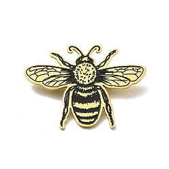 Doré  Broches en acier inoxydable 201, abeilles, or, 37x51x1.5mm, pin: 0.6 mm