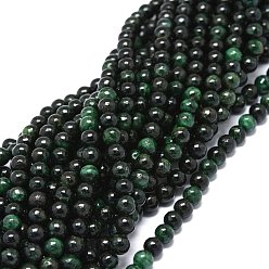Fuchsite Brins de perles fuchsite naturelles, ronde, 6~6.5mm, Trou: 0.8mm, Environ 66 pcs/chapelet, 15.55 pouce (39.5 cm)