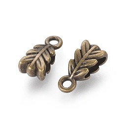 Bronze Antique Bélières pendentif style tibétain, sans cadmium et sans nickel et sans plomb, bronze antique, 14x6.5x4.5mm, Trou: 2mm