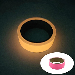 Pearl Pink Glow in The Dark Tape, Fluorescent Paper Tape, Luminous Safety Tape, for Stage, Stairs, Walls, Steps, Exits, Pearl Pink, 2.5cm, about 5m/roll