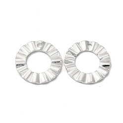 Stainless Steel Color 304 Stainless Steel Pendants, Round Ring Charm, Stainless Steel Color, 18x3mm, Hole: 1.8mm