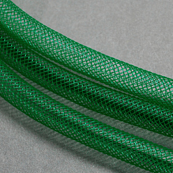 Verde Oscuro Cordón de hilo de rosca neto plástico, verde oscuro, 4 mm, 50 yardas / paquete (150 pies / paquete)