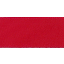 Roja Cinta de raso, cinta de satén de una sola cara, agradable para decorar fiesta, rojo, 1/4 pulgada (6 mm), 100 yardas / rollo (91.44 m / rollo)