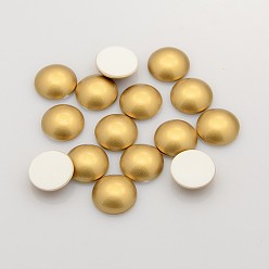 Goldenrod Acrylic Cabochons, Half Round, Goldenrod, 12x4.26~4.46mm