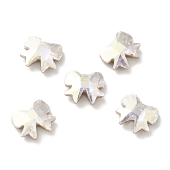 Cristal K 9 cabujones de diamantes de imitación de cristal, espalda y espalda planas, facetados, lazo, cristal, 10x8.7x3.5 mm