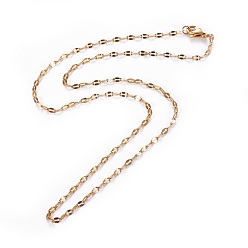 Oro 304 de acero inoxidable collares de cadena de cable, con cierre de langosta, soldada, dorado, 17.9 pulgada (45.5 cm), 2 mm
