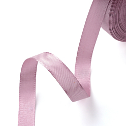 Orchid Single Face Satin Ribbon, Polyester Ribbon, Orchid, 1/4 inch(6mm), about 25yards/roll(22.86m/roll), 10rolls/group, 250yards/group(228.6m/group)