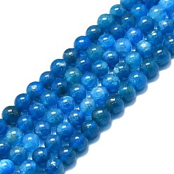 Apatite Natural Apatite Beads Strands, Round, 6~7mm, Hole: 0.6mm, about 62~64pcs/strand, 14.96''~15.35''(38~39cm)