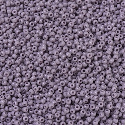 (RR410) Malva opaco Cuentas de rocailles redondas miyuki, granos de la semilla japonés, 11/0, (rr 410) malva opaco, 11/0, 2x1.3 mm, Agujero: 0.8 mm, sobre 5500 unidades / 50 g