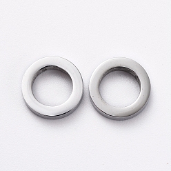 Color de Acero Inoxidable 304 anillos de unión de acero inoxidable para la fabricación de joyas, pulido manual, anillo, color acero inoxidable, 8x2 mm, diámetro interior: 5 mm
